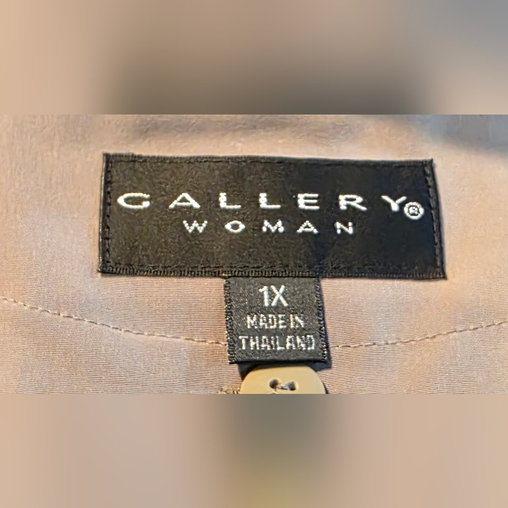 492 Gallery New York Womens Plus Size 1X Water-Resistant Hooded Rain Coat Jacket - Picture 6 of 11